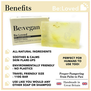 Be:Loved Be:Vegan Soothing & Calming Shampoo Bar 100g