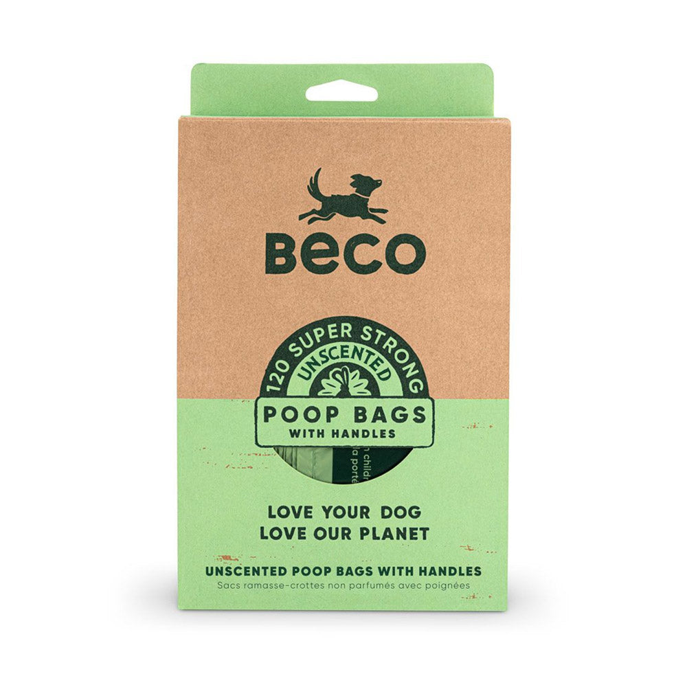 Beco Unscented Super Strong Poop Bags with Handles (120)