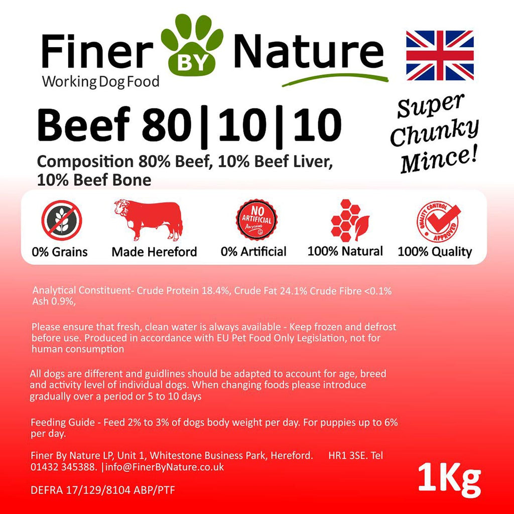 Finer by Nature Beef 80/10/10 1kg