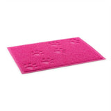 Ancol Dog Feeding Mat Non Slip Paw Design - Pink