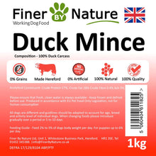 Load image into Gallery viewer, Finer by Nature Duck Mince 1kg