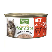 Load image into Gallery viewer, Natures Menu Especially for Cats Adult Cat Food Beef &amp; Chicken