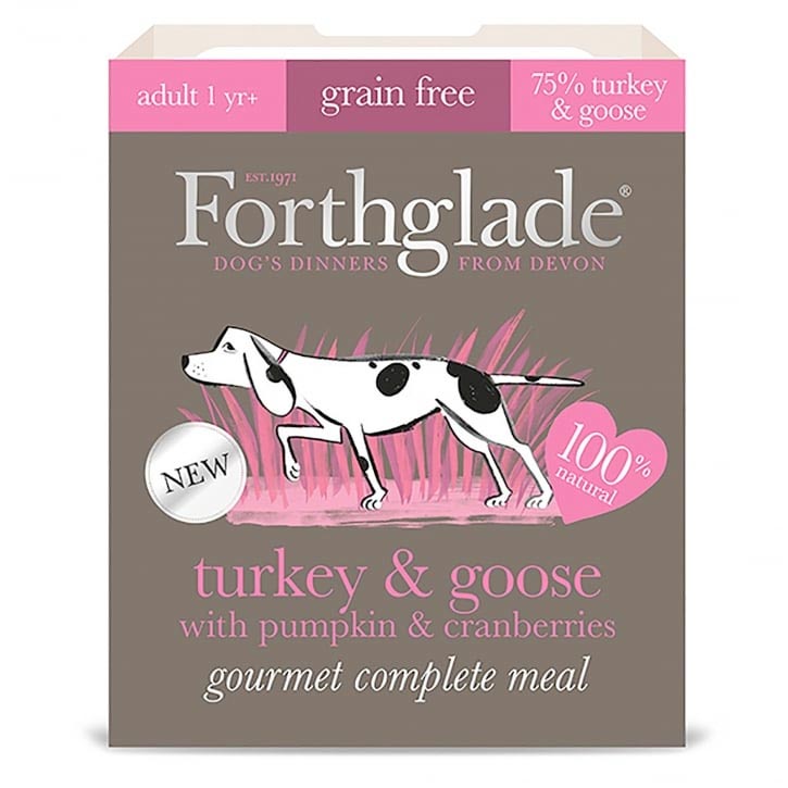 Forthglade Grain Free Adult Gourmet Turkey & Goose With Pumkin & Cranberries 395g
