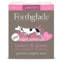 Load image into Gallery viewer, Forthglade Grain Free Adult Gourmet Turkey &amp; Goose With Pumkin &amp; Cranberries 395g