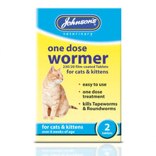 Load image into Gallery viewer, Johnson&#39;s One Dose Wormer Cat