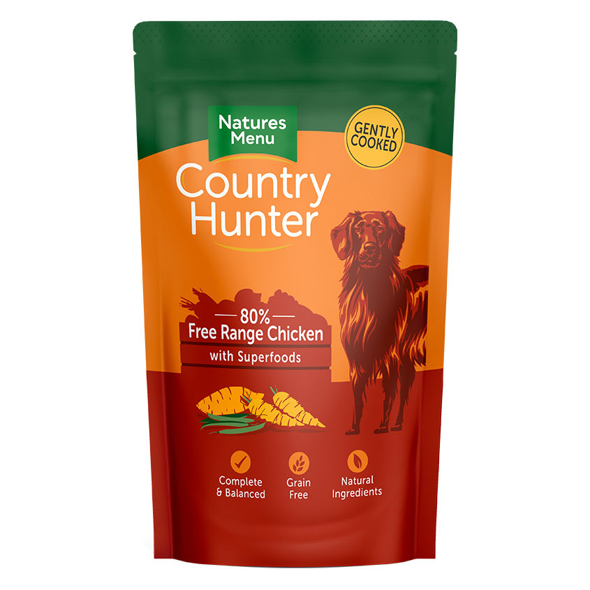 Natures Menu Country Hunter Dog Pouch Chicken 150g