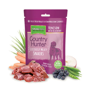 Natures Menu Country Hunter Treats – Freeze Dried Venison & Blueberry Dog Treat