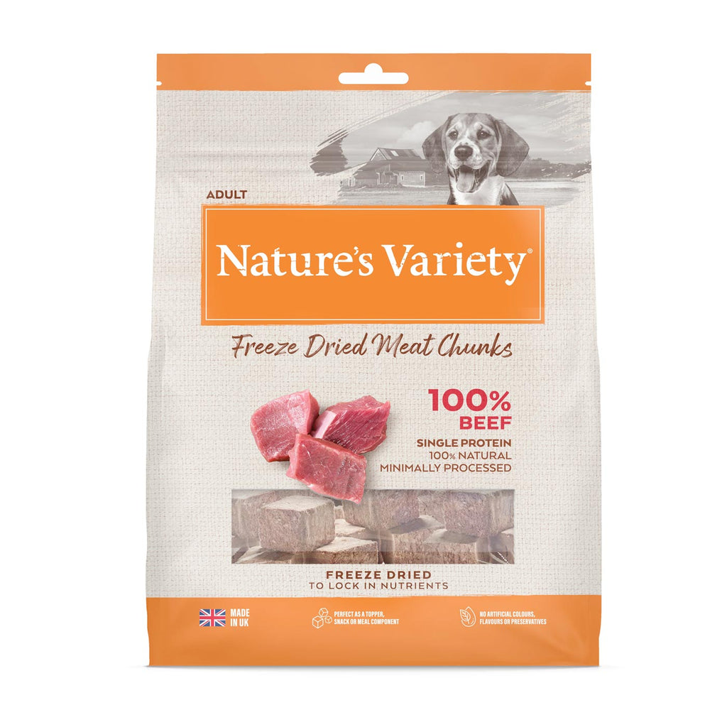 Nature's Variety Freeze Dried Meat Chunks Beef 200g