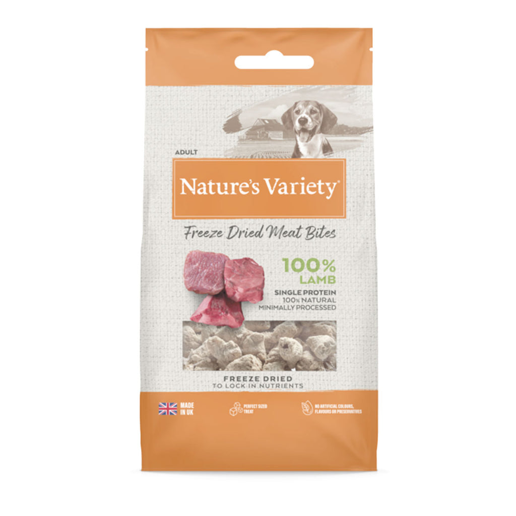 Nature's Variety Freeze Dried Meat Bites Lamb 20g