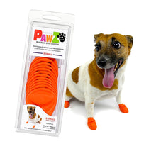 Load image into Gallery viewer, Pawz Rubber Dog Boots XS- Orange