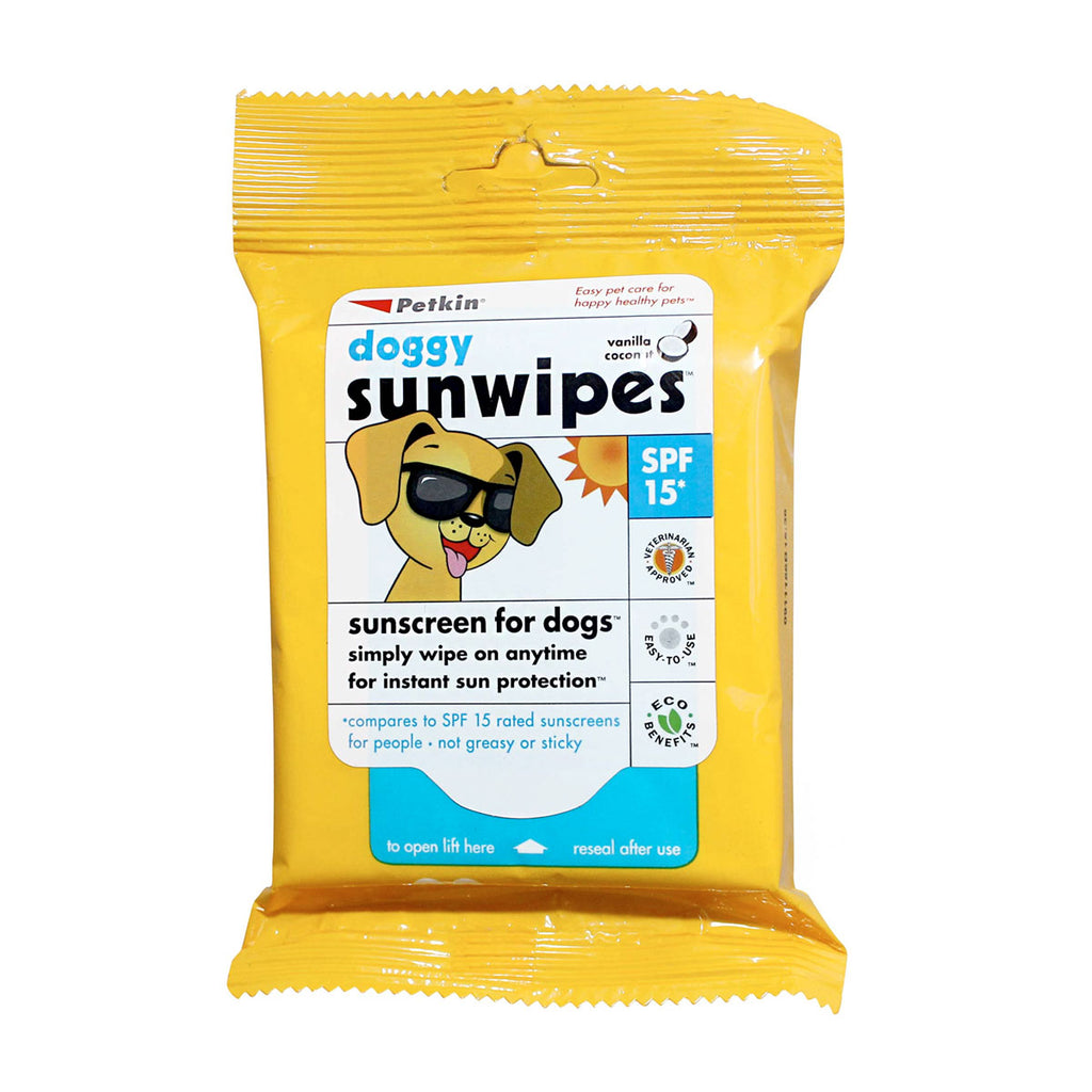 Petkin Doggy Sunwipes SPF 15 - 20 Pack