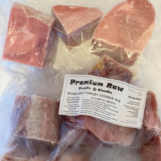 Premium Raw Boneless Turkey Chunks 1kg