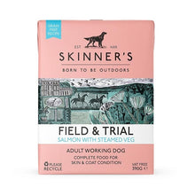 Load image into Gallery viewer, Skinner&#39;s Field &amp; Trial Salmon With Steamed Veg Adult Wet Dog Food 390g
