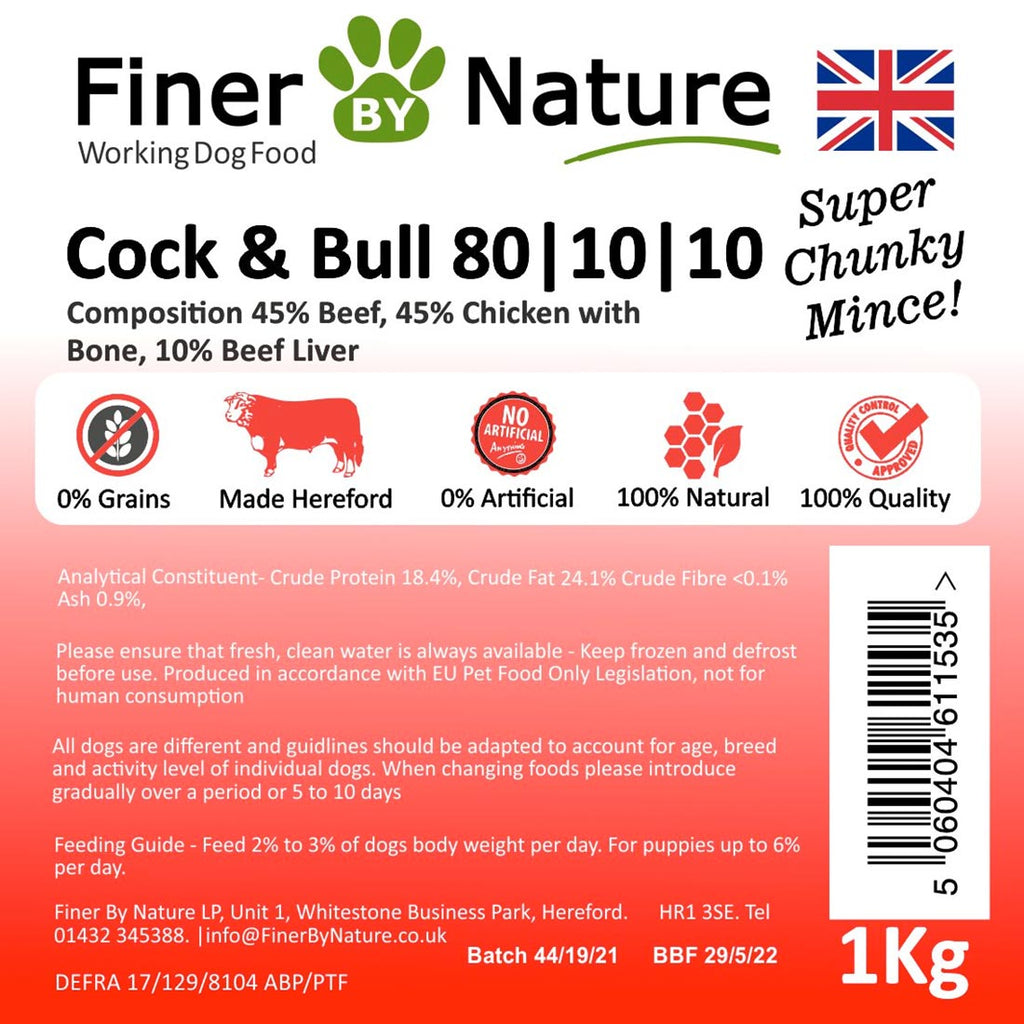 Finer by Nature Cock & Bull 80|10|10 1kg