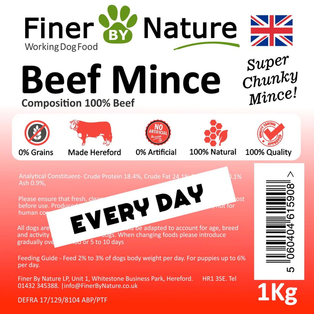 Finer By Nature Beef Mince 1kg