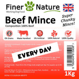 Finer By Nature Beef Mince 1kg