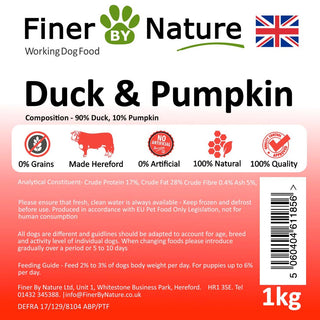 Finer By Nature Duck and Pumpkin 1kg