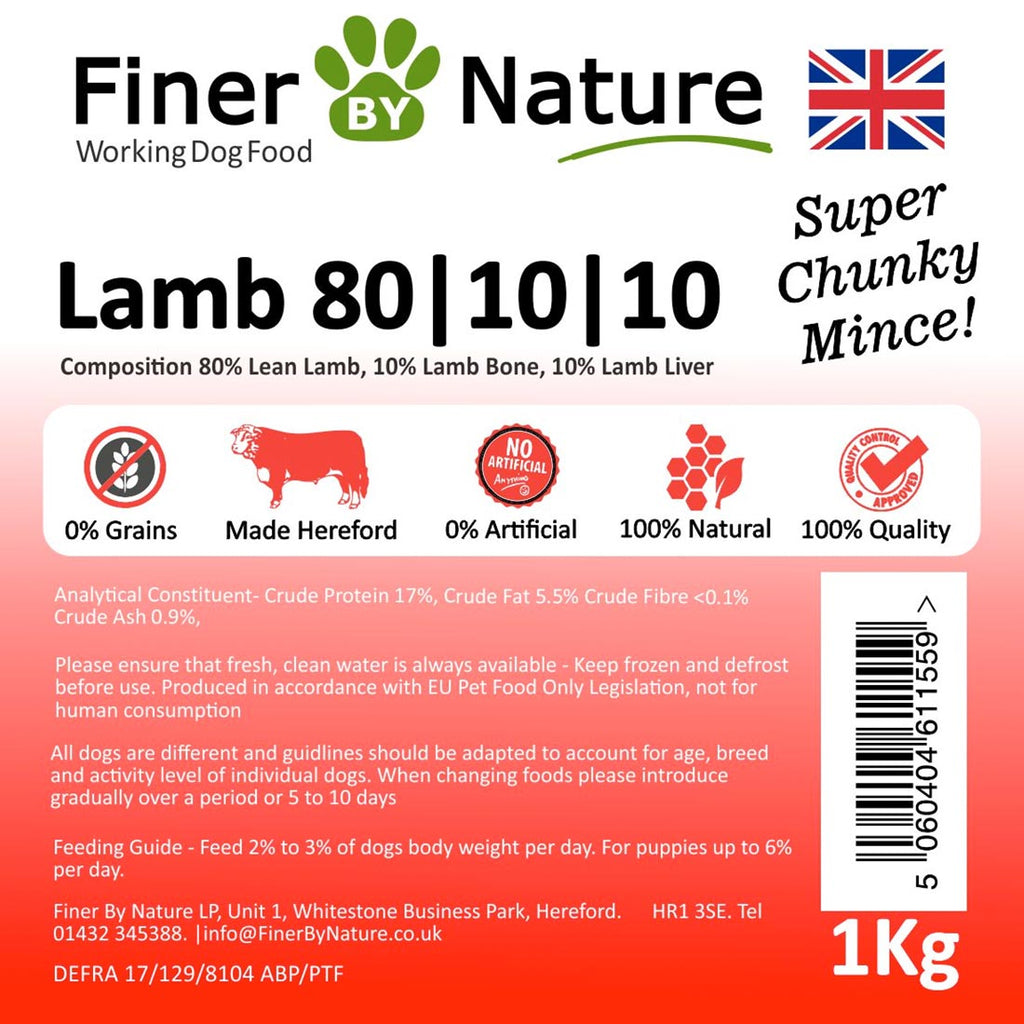 Finer By Nature Lamb 80/10/10 1kg