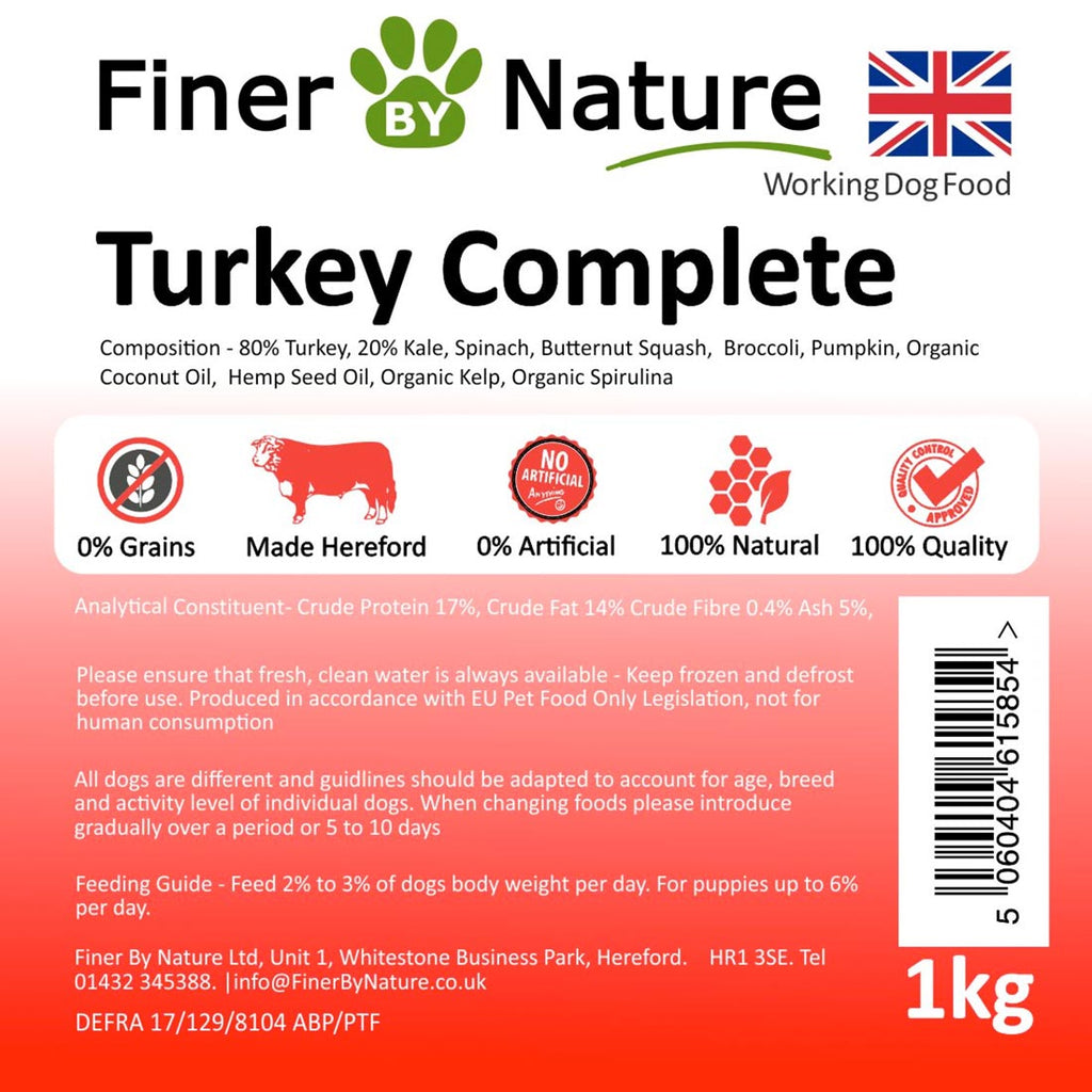 Finer By Nature Turkey Complete 1kg