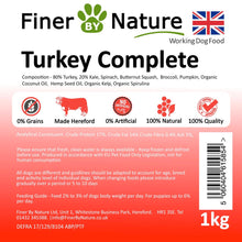 Load image into Gallery viewer, Finer By Nature Turkey Complete 1kg