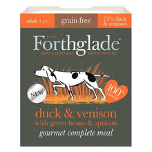 Load image into Gallery viewer, Forthglade Gourmet Duck &amp; Venison Dog Food With Green Beans And Apricot