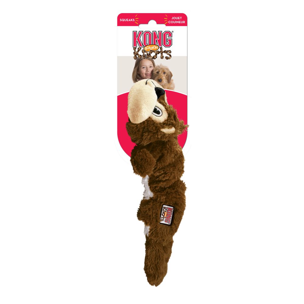 Kong Scrunch Knots Squirrel M/L